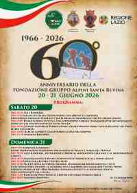 60� Anniversario della Fondazione Gruppo Alpini Santa Rufina