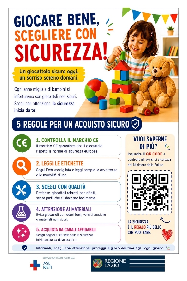 Campagna di sensibilizzazione sulla sicurezza dei giocattoli 